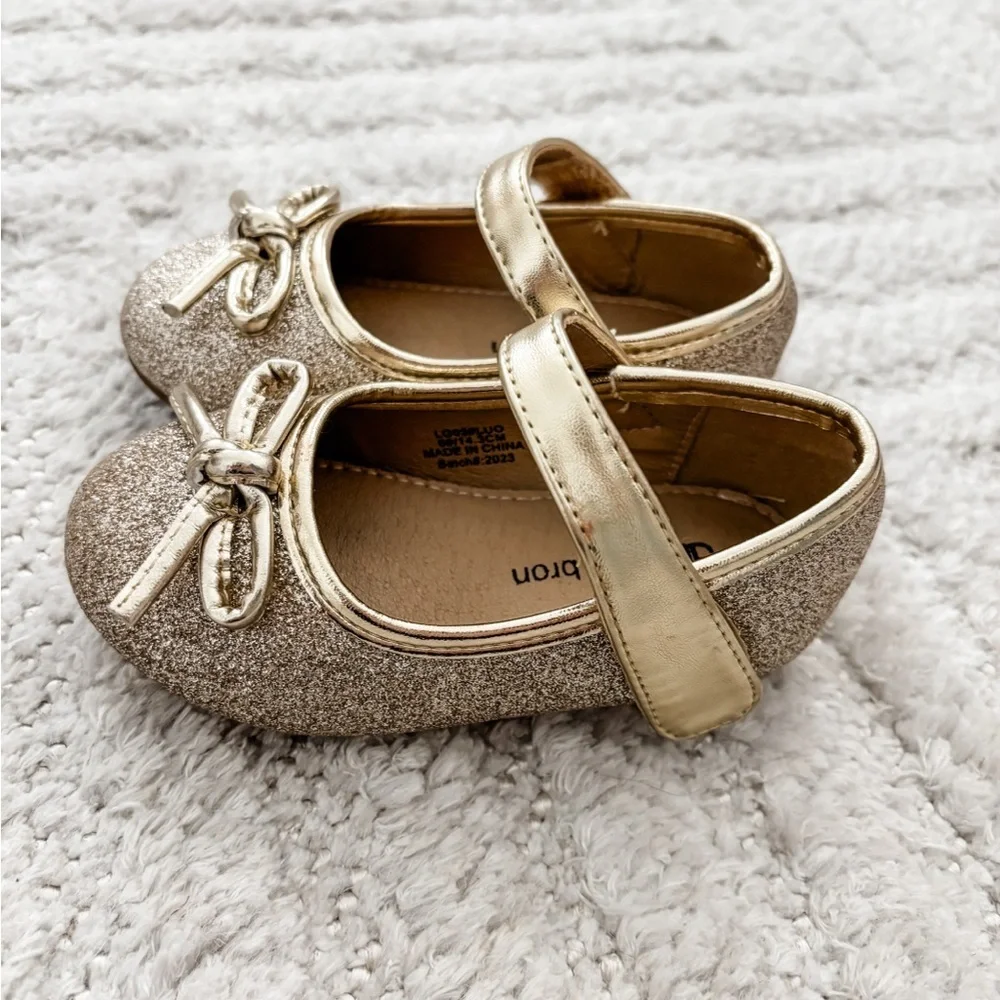 THEE BRON Girl's Toddler/Little Kid Ballet Mary Jane Flat Dress Shoes - Size 6